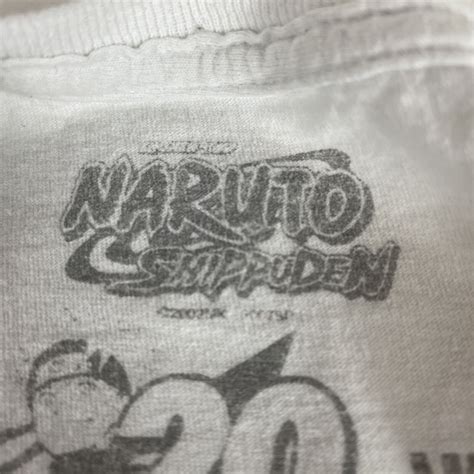 Vintage Xl 2002 Naruto Shippuden T Shirt White 20th A Gem