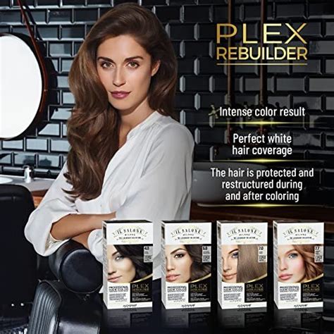 Il Salone Milano Plex Rebuilder Permanent Hair Color Cream 60 Dark Blonde Hair Dye Kit