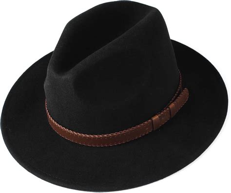 Furtalk 100 Australian Wool Fedora Hats For Women Men Wide Brim Felt