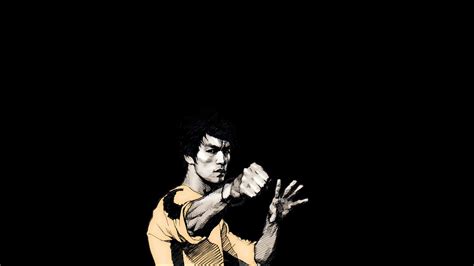 Fondos De Pantalla Bruce Lee Oscuridad 1920x1080 Px En Blanco Y