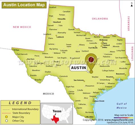 Map of Austin Free Download - TravelsFinders.Com