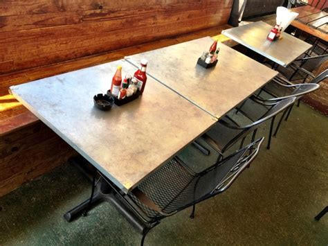 Galvanized Metal Table Tops Restaurant And Cafe Supplies Online