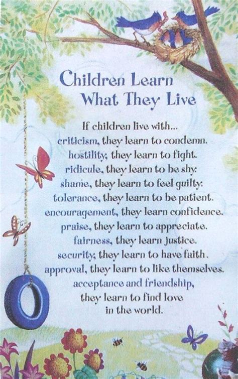 Children Learn What They Live The Freedom Keys