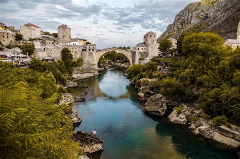 Mostar Bosnia And Herzegovina Old Bridge Photography River Neretva