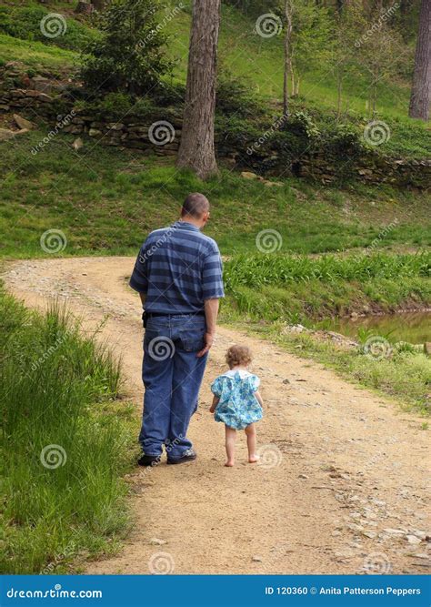 Walking On A Dirt Road Stock Photo Image Of Happy Parent 120360