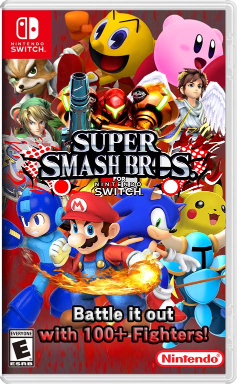 Super Smash Bros For Nintendo Switch Boxart By Ssbfangamer On Deviantart