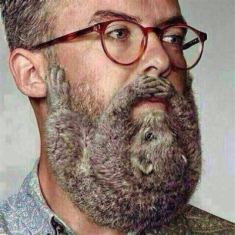 A Somewhat Disturbing Beard An Optical Illusion