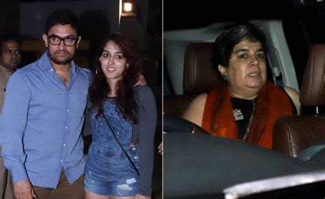 Aamir Khan Catches Up With Daughter Ira And Ex Wife Reena Dutta Over