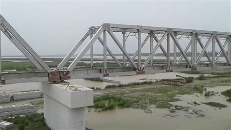 Majhi Railway Bridge Joining Up And Bihar Youtube