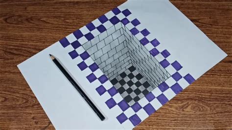 How To Draw 3d Hole Illusion For Beginners Youtube