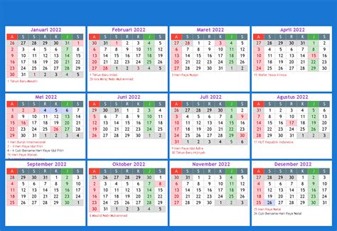 Kalender Indonesia Tahun 2022 Kalender Indonesia