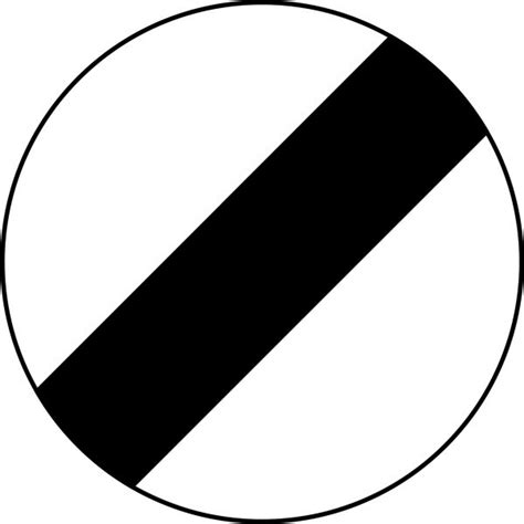 National Speed Limit Applies Road Sign Road Traffic Regulatory