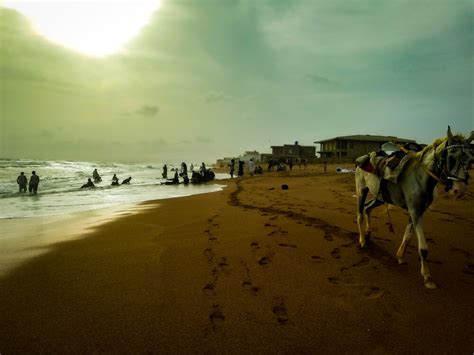 Hawksbay Beach Where Land Meets The Sky In Karachi