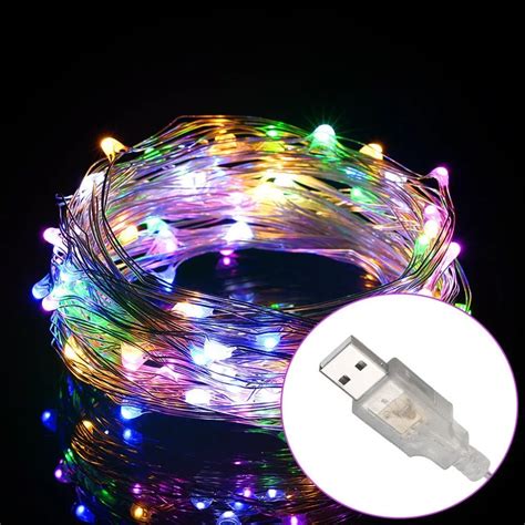 10m 100led Christmas Led String Light Usb Operated 5v Indoor Outdoor