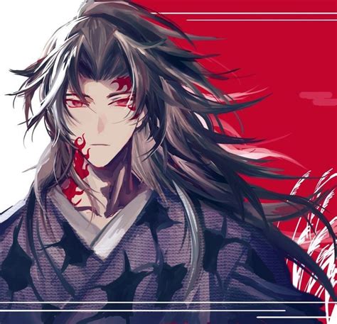 He is a demon affiliated with the twelve kizuki, holding the highest position, upper rank one (上 (じょう) 弦. Demon Slayer Kokushibou fanart | Anime demon, Anime boy, Anime