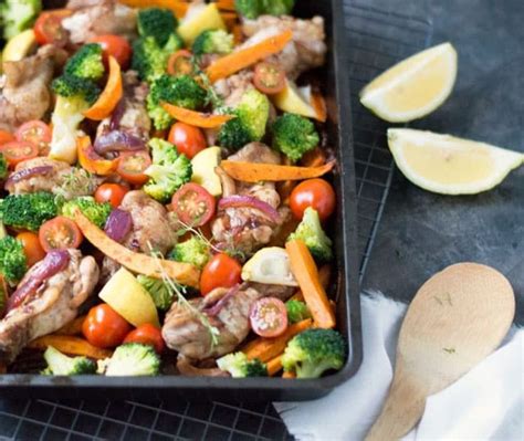 Zoete aardappel kip en groente uit de oven Eef Kookt Zo