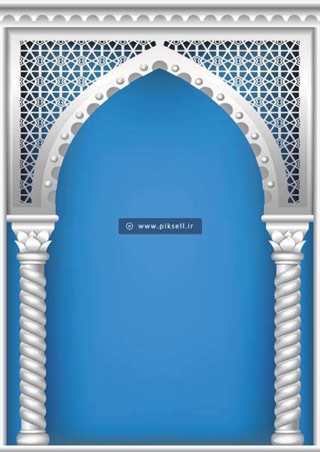 فایل لایه باز وکتور محراب و سر درب مسجد با فرمتهای Eps و Ai