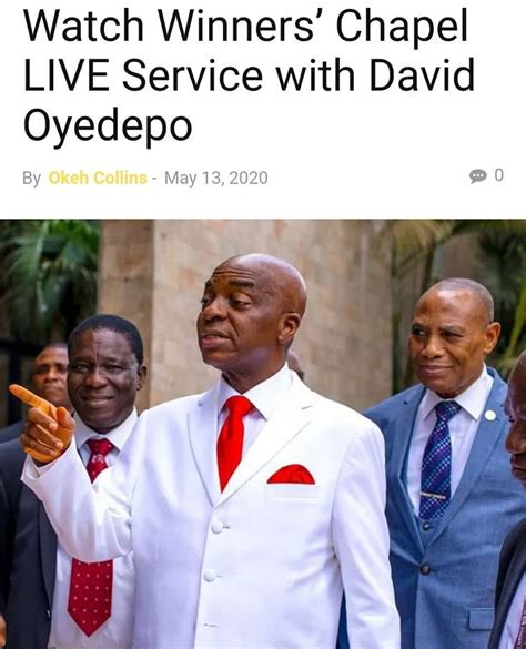 Watch Winners Chapel Live Service With Pastor David Oyedepo Live On