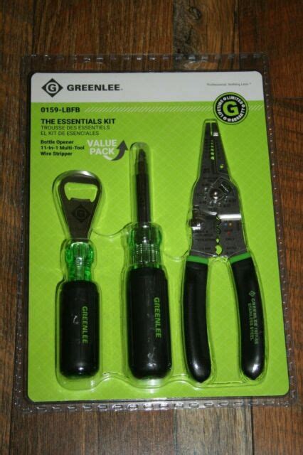 Greenlee 3 Piece Electricians Multi Tool Kit Multi 0159 Lbfb Ebay