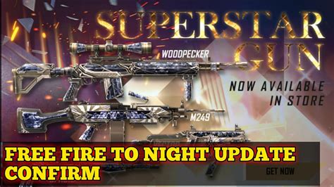 Free Fire New Gun Skin Woodpecker Super Stsr Gun Free Fire To Night