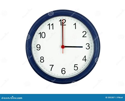 Relógio Marcando 3 Horas Ensino