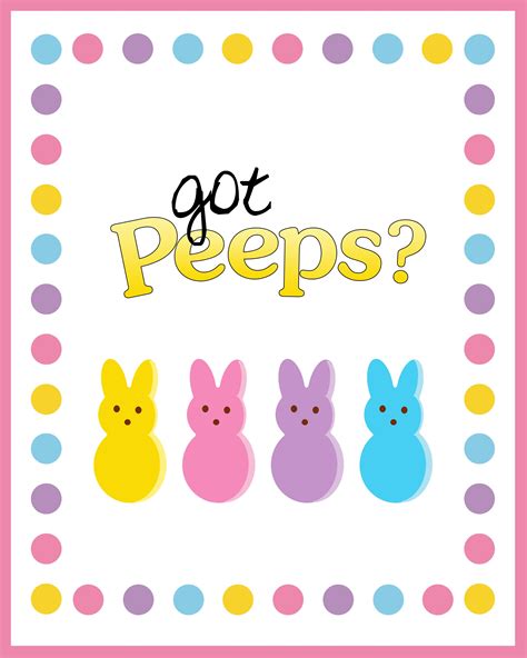 Easterprintable With Images Easter Printables Free Easter Peeps