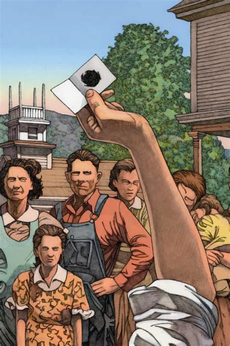 Shoude had a good plan for himself. Artblog | Miles Hyman's graphic adaptation of The Lottery - A Paris postcard