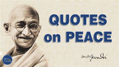 Gandhis Quotes On Peace Youtube