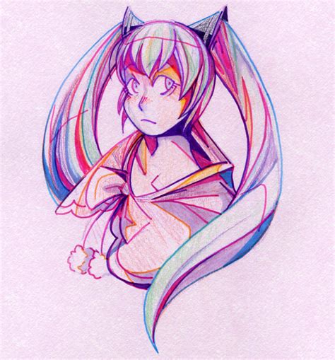Miku Bad End Night Traditional By Dazzel Almond On Deviantart