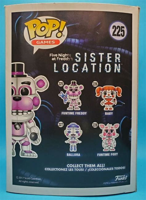 Action Figures Five Nights At Freddys Sister Location Funko Pop Games