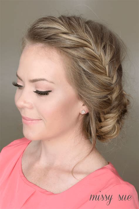 A fishtail braid is a type of hairstyle that involves weaving strands of hair together to create an intricate appearance. Fishtail French Braid Braided Bun