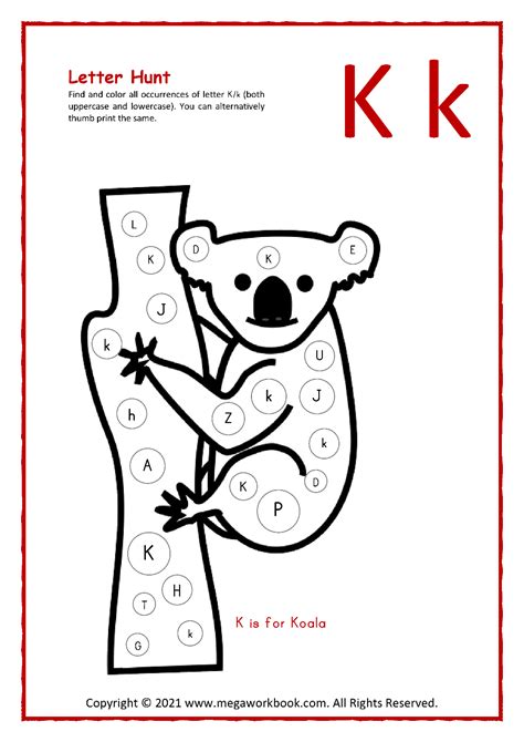 37 Best Ideas For Coloring Letter K Worksheets