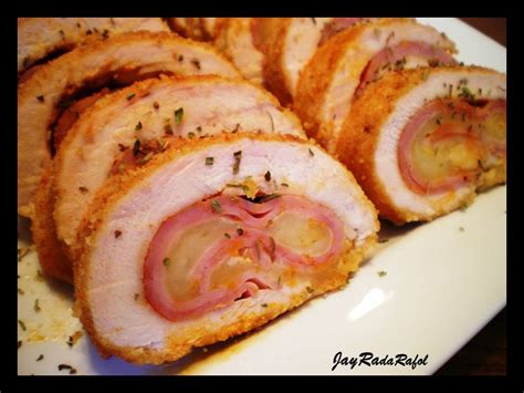 Classic chicken cordon bleu is breaded and then fried. About Jay's Journey: The Neophyte Cook # 1: "Chicken ...
