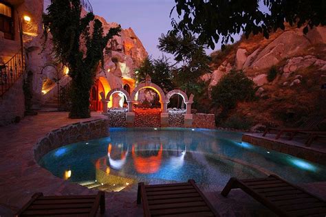 Swimming Pool Gamirasu Cave Hotel Cappadocia Cappadocia Turkey Cave