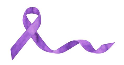 Purple Awareness Ribbon Domestic Violence Vector Image 42 Off