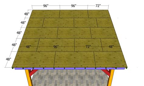 18x18 Outdoor Pavilion Lean To Roof Plans Myoutdoorplans