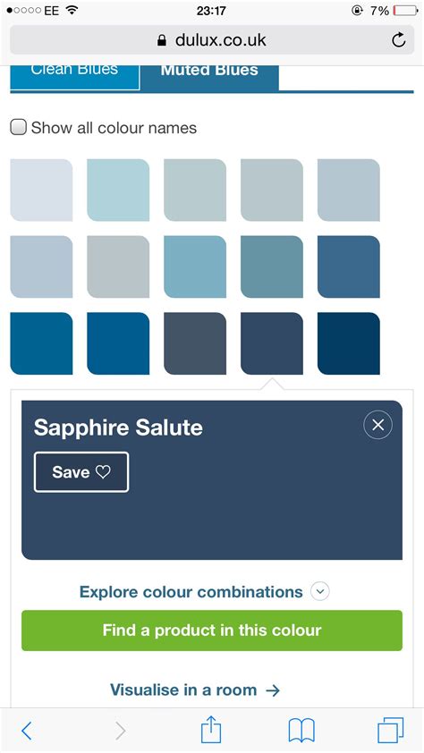 Sapphire Blue Navy Blue Dulux Paint Bedroom Pinterest Dulux