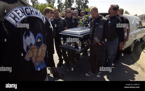 To Honor One Of Their Own Members Of The Henchmen Motorcycle Club Honor
