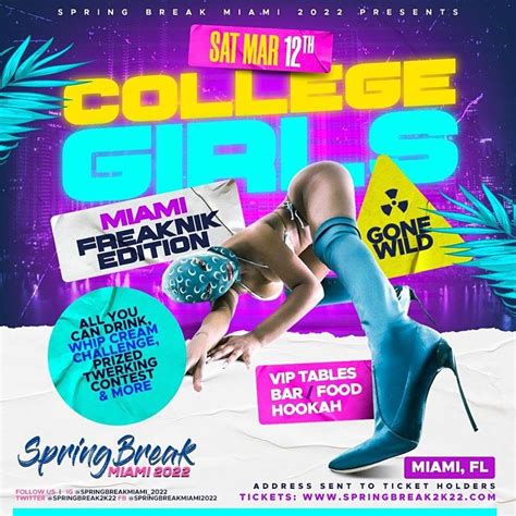 Miami Spring Break College Girls Gone Wild Freaknik Edition Miami Fl March 12 To March 13