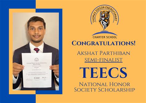 Teecs Teecs Student Awarded Prestigious National Honor Society