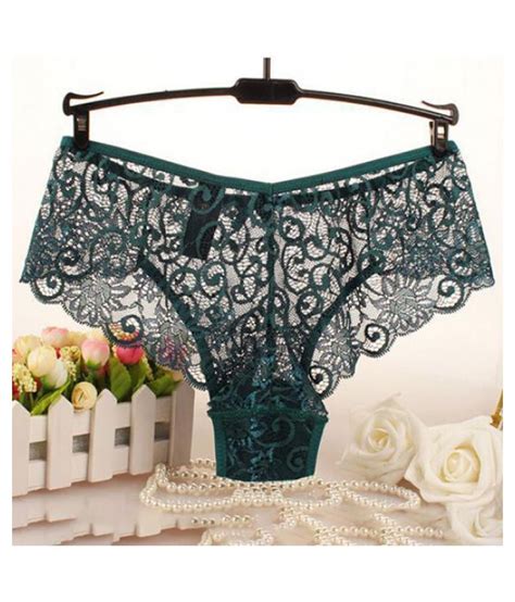 Buy Women S Sexy Sheer Floral Lace Mid Rise Thong Panties Briefs Erotic Underwear Online At Best