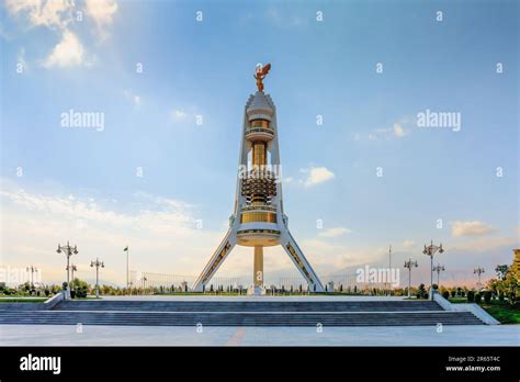 Ashgabat Turkmenistan October Monument Of Neutrality The