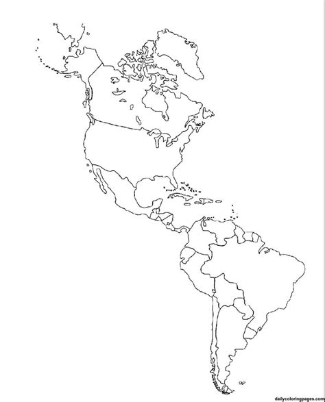 Blank Map Of The Western Hemisphere