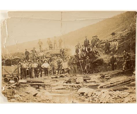 Photo Of Mining Crew Outside Of Dawson City Alaska Gold Rushklondike