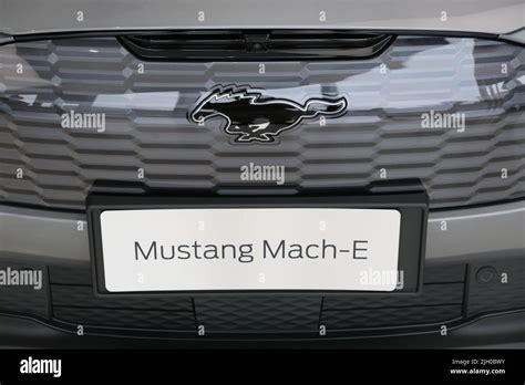 Shanghai China June Th Close Up Ford Mustang Mach E Car Logo And