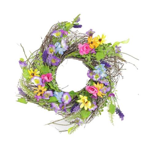 24 Decorative Multicolored Wild Flower Artificial Spring