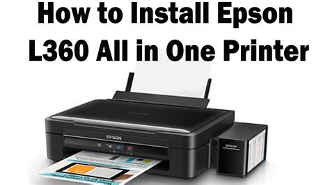 The question now would be how to find the driver in question. L360 Epson Printer unboxing and Setup Very easy - YouTube