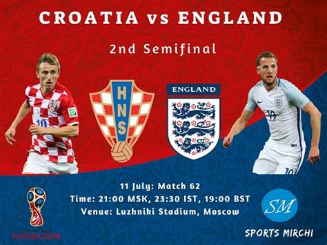 England returns to the world cup semifinals for the first time since 1990 and is making its first appearance in the last four of a major international tournament since the 1996 uefa european championship. Croatia vs England 2018 World Cup Semi Final TV Channels ...