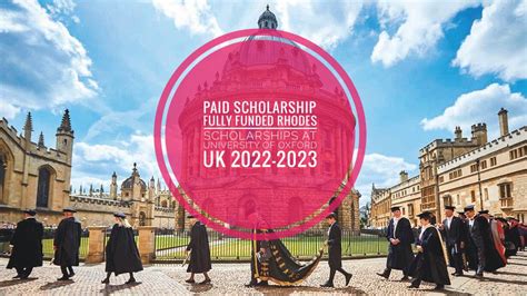 Fully Funded Rhodes Scholarships At University Of Oxford Uk 2022 2023