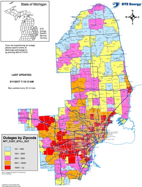 Consumers Power Outage Map Michigan Maping Resources